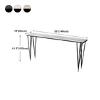 Sleek Black Faux Marble Top Bar Tables