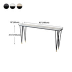 Sleek Black Faux Marble Top Bar Tables