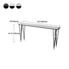 Sleek Black Faux Marble Top Bar Tables