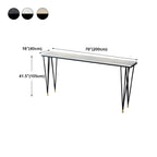 Sleek Black Faux Marble Top Bar Tables