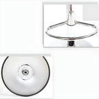 Adjustable Round Leather Swivel Bar Stools with Back
