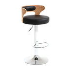 Adjustable Round Leather Swivel Bar Stools with Back