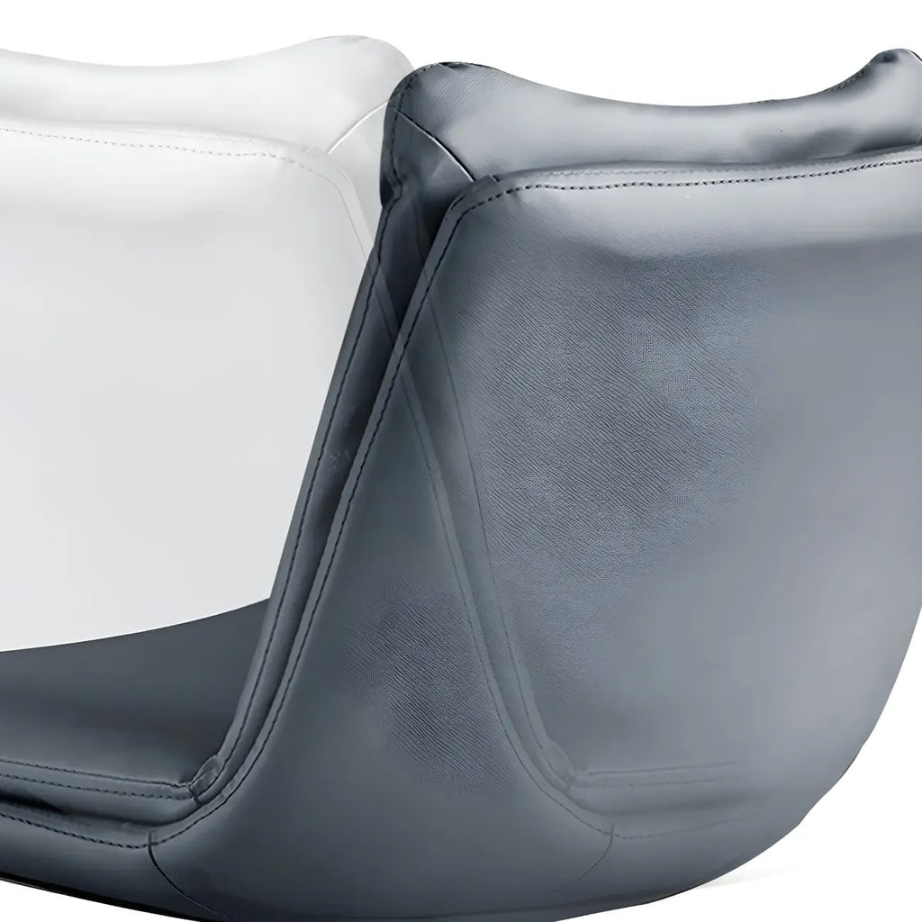 Modern Adjustable Leather Swivel Bar Stools