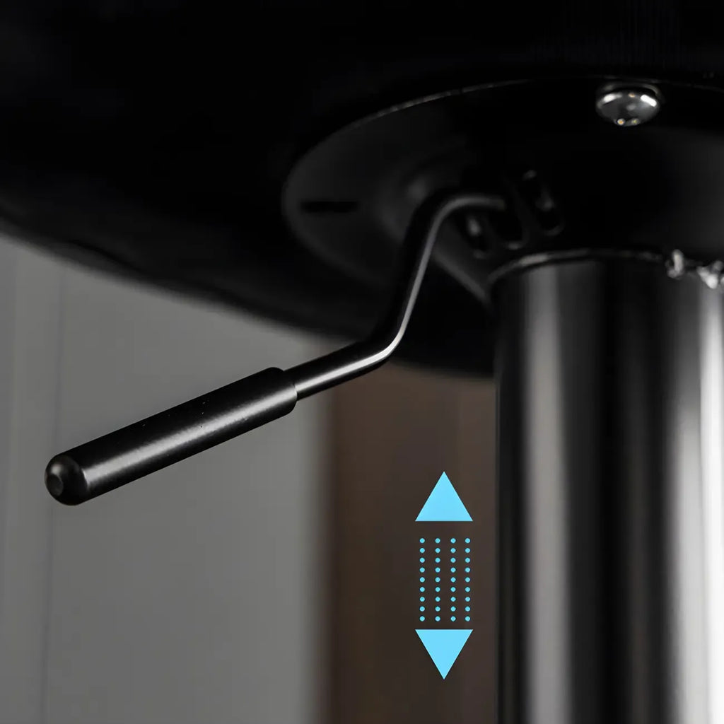 Modern Adjustable Leather Swivel Bar Stools