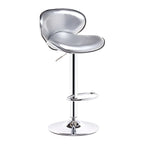 360° Swivel Faux Leather Bar Stools Adjustable Height Bucket Seat
