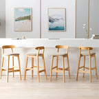 Modern Wood Comfort-Enhanced Minimalist Bar Stool