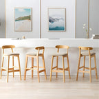 Modern Wood Comfort-Enhanced Minimalist Bar Stool