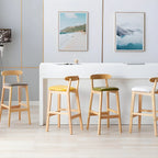 Modern Wood Comfort-Enhanced Minimalist Bar Stool