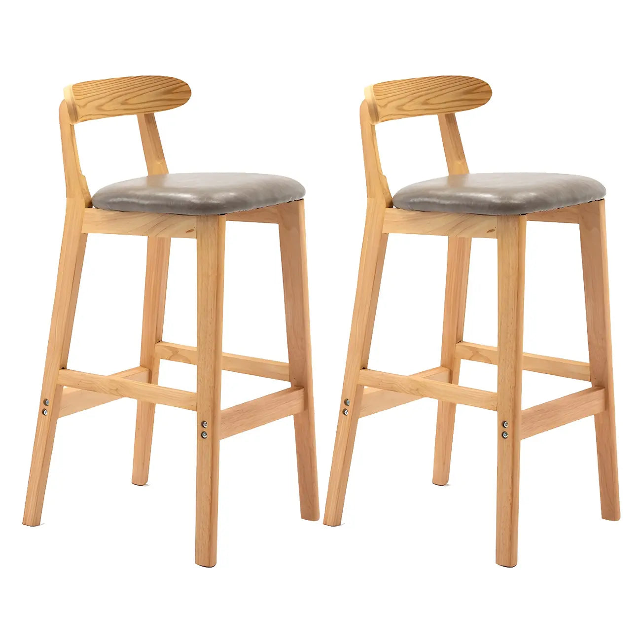 Modern Wood Comfort-Enhanced Minimalist Bar Stool
