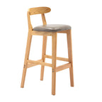 Modern Wood Comfort-Enhanced Minimalist Bar Stool