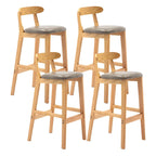 Modern Wood Comfort-Enhanced Minimalist Bar Stool