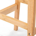 Modern Wood Comfort-Enhanced Minimalist Bar Stool