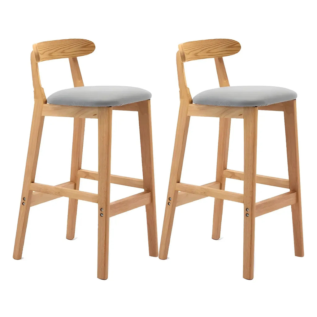 Modern Wood Comfort-Enhanced Minimalist Bar Stool