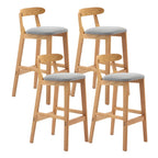 Modern Wood Comfort-Enhanced Minimalist Bar Stool