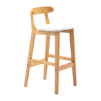 Modern Wood Comfort-Enhanced Minimalist Bar Stool