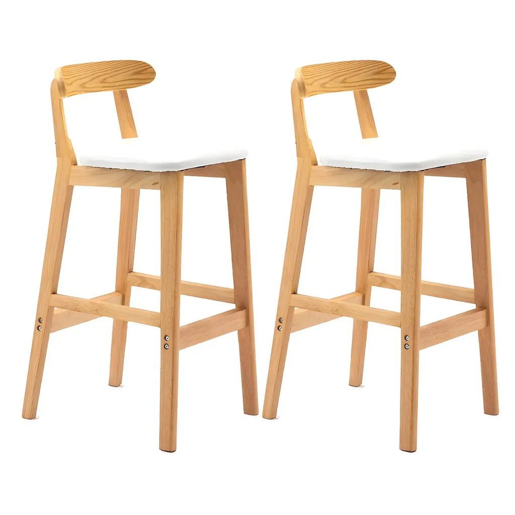 Modern Wood Comfort-Enhanced Minimalist Bar Stool