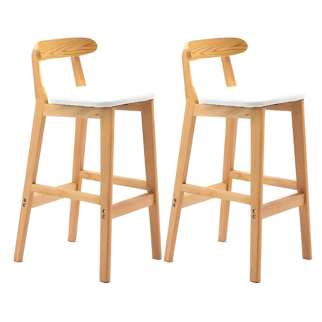 Modern Wood Comfort-Enhanced Minimalist Bar Stool