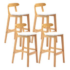 Modern Wood Comfort-Enhanced Minimalist Bar Stool