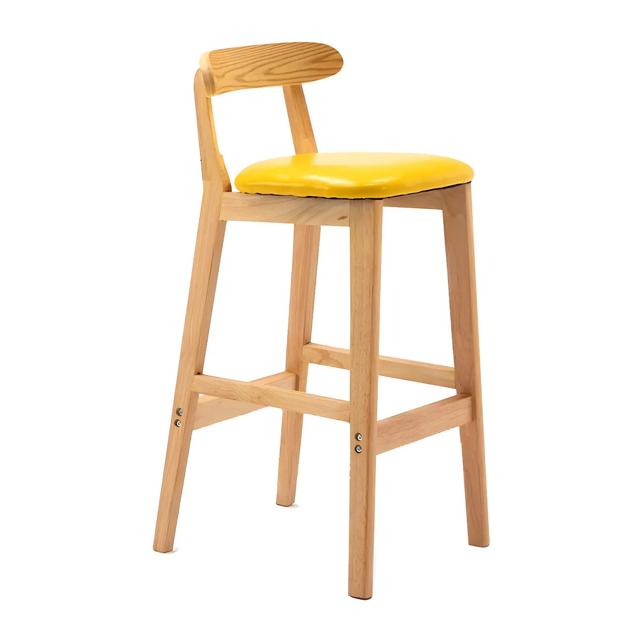 Modern Wood Comfort-Enhanced Minimalist Bar Stool