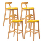 Modern Wood Comfort-Enhanced Minimalist Bar Stool
