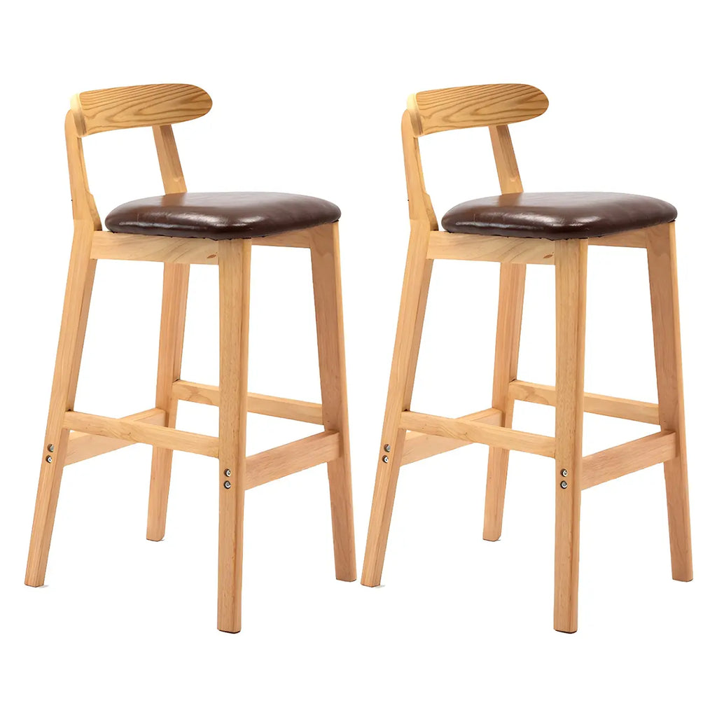 Modern Wood Comfort-Enhanced Minimalist Bar Stool