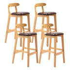 Modern Wood Comfort-Enhanced Minimalist Bar Stool