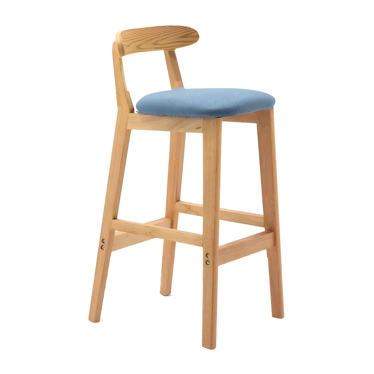 Modern Wood Comfort-Enhanced Minimalist Bar Stool