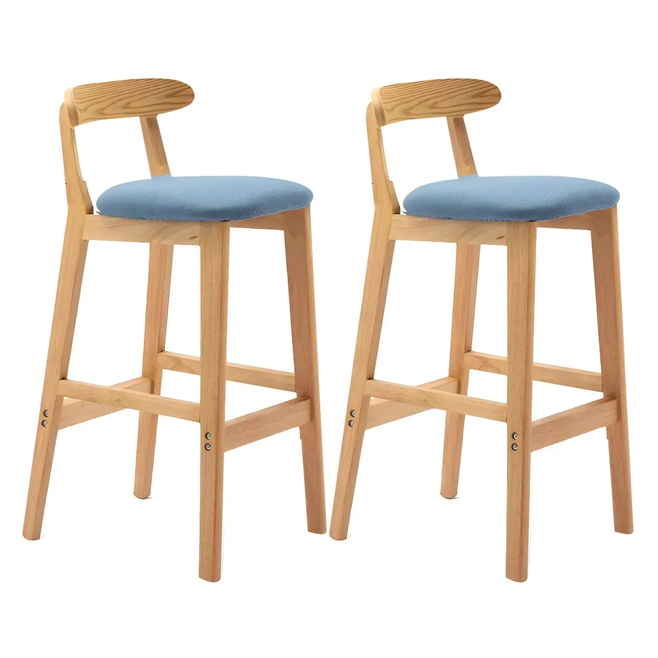 Modern Wood Comfort-Enhanced Minimalist Bar Stool