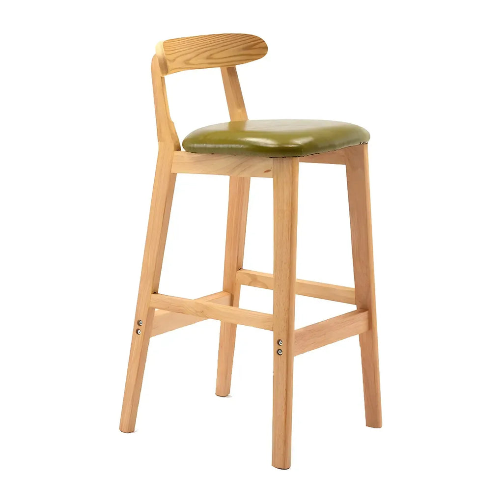 Modern Wood Comfort-Enhanced Minimalist Bar Stool