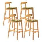 Modern Wood Comfort-Enhanced Minimalist Bar Stool
