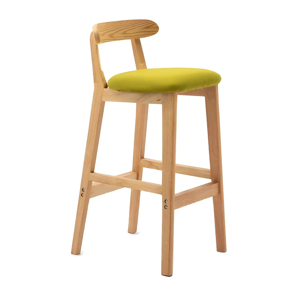 Modern Wood Comfort-Enhanced Minimalist Bar Stool