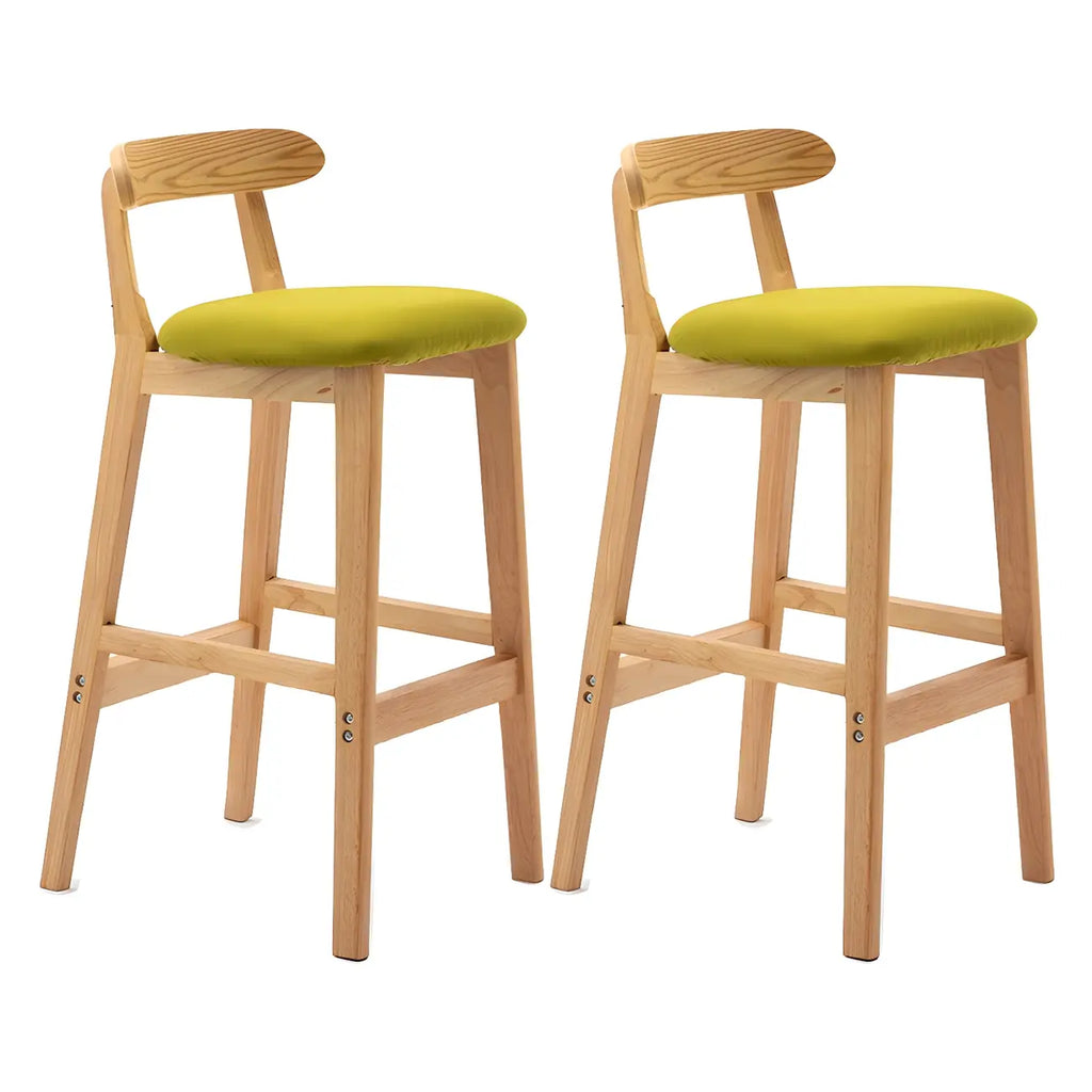 Modern Wood Comfort-Enhanced Minimalist Bar Stool