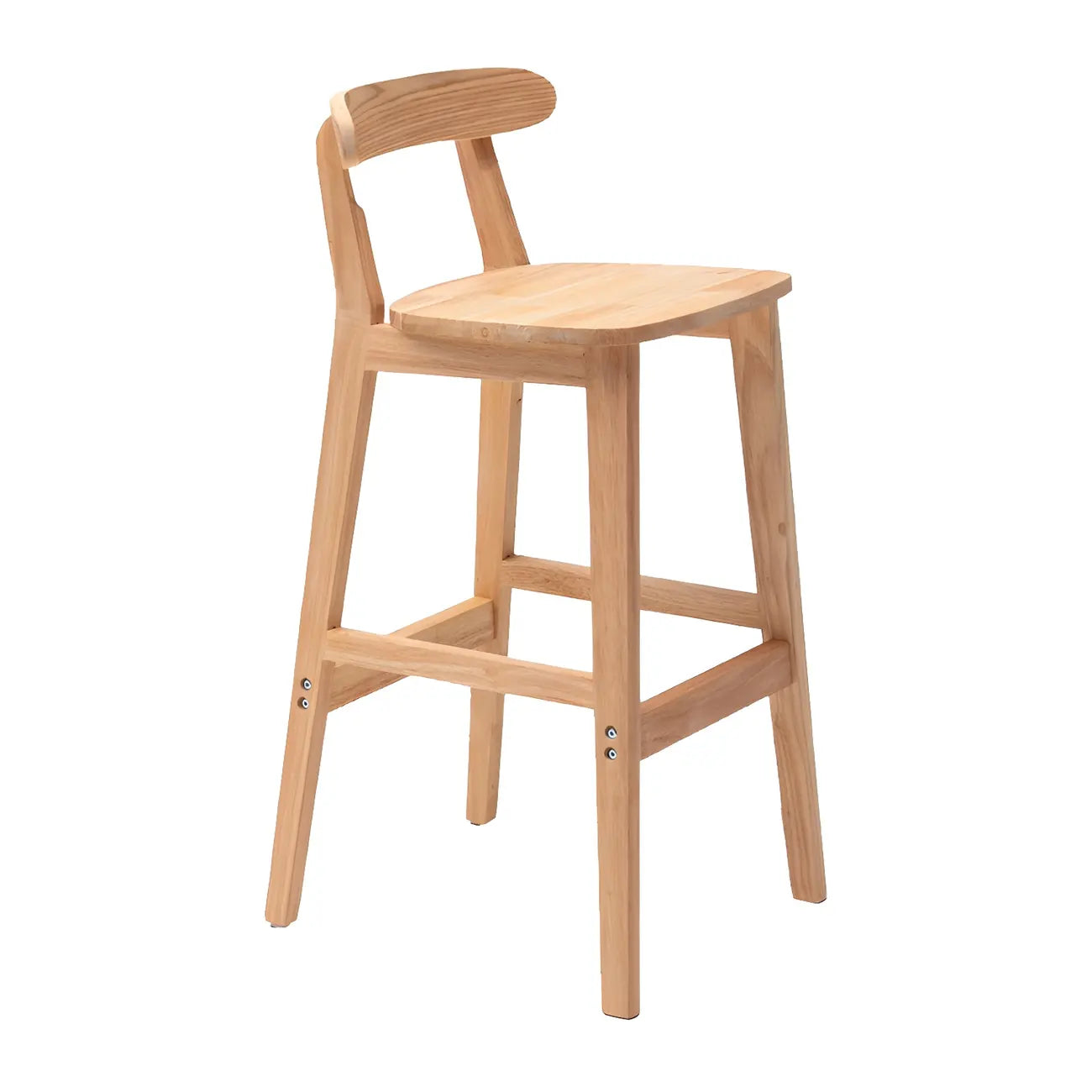 Modern Wood Comfort-Enhanced Minimalist Bar Stool