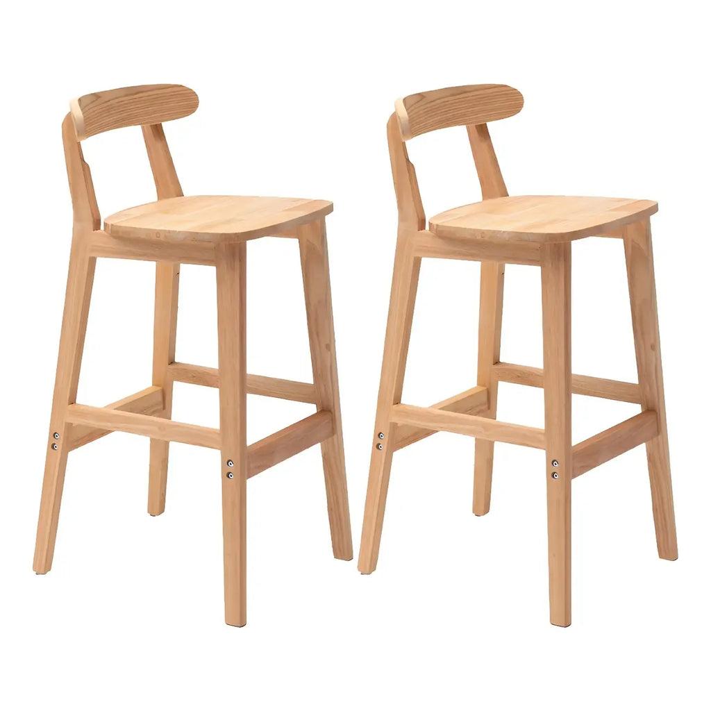 Modern Wood Comfort-Enhanced Minimalist Bar Stool
