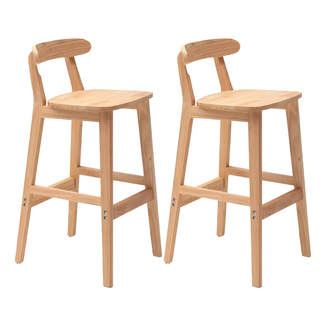 Modern Wood Comfort-Enhanced Minimalist Bar Stool