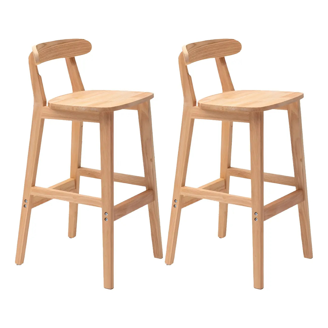Modern Wood Comfort-Enhanced Minimalist Bar Stool