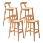Modern Wood Comfort-Enhanced Minimalist Bar Stool