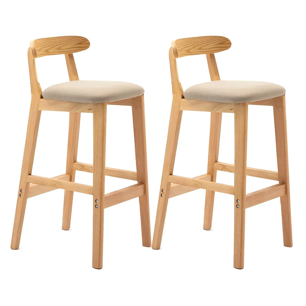 Modern Wood Comfort-Enhanced Minimalist Bar Stool