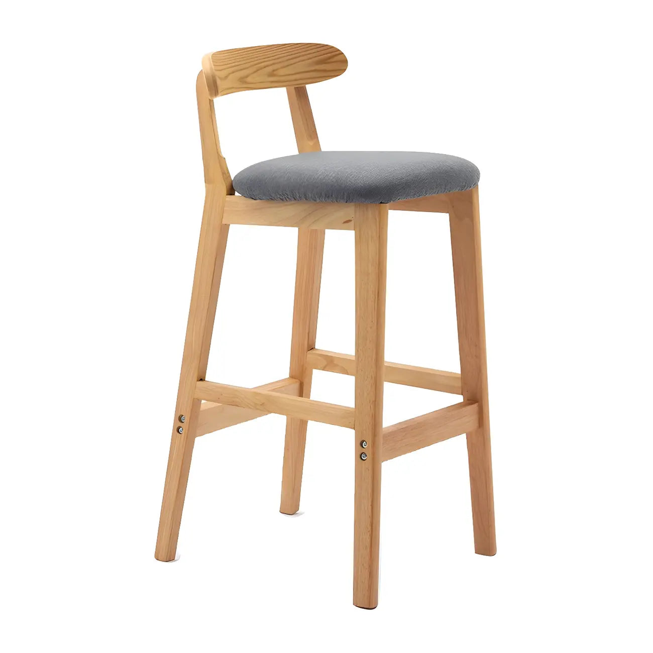 Modern Wood Comfort-Enhanced Minimalist Bar Stool