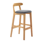 Modern Wood Comfort-Enhanced Minimalist Bar Stool