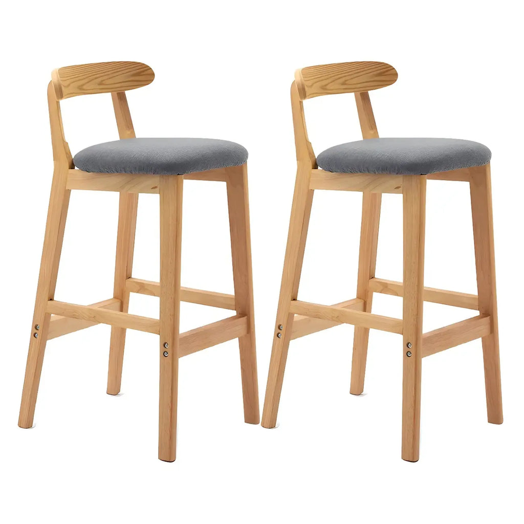 Modern Wood Comfort-Enhanced Minimalist Bar Stool