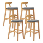 Modern Wood Comfort-Enhanced Minimalist Bar Stool