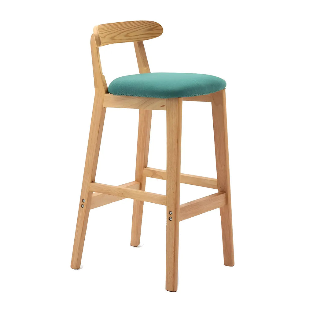 Modern Wood Comfort-Enhanced Minimalist Bar Stool