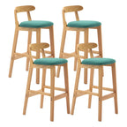 Modern Wood Comfort-Enhanced Minimalist Bar Stool