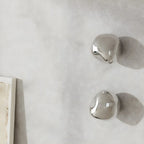Art Deco Mirrored Glass Rock Shape LED Wall Sconce