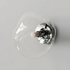 Art Deco Mirrored Glass Rock Shape LED Wall Sconce