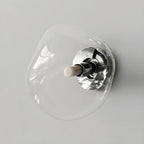 Art Deco Mirrored Glass Rock Shape LED Wall Sconce