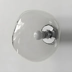 Art Deco Mirrored Glass Rock Shape LED Wall Sconce
