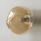 Art Deco Mirrored Glass Rock Shape LED Wall Sconce