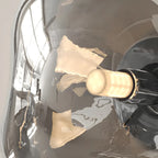 Art Deco Mirrored Glass Rock Shape LED Wall Sconce